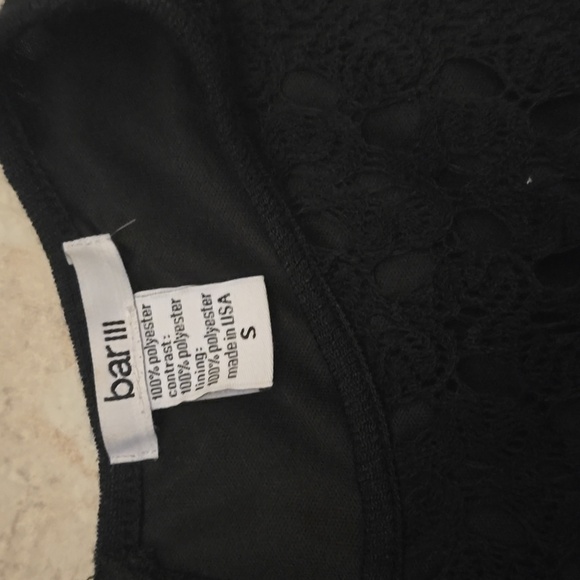 BAR III Elegant Black Lace Top with Cream Skirt Dress - Picture 3 of 4